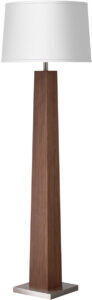 Zebrawood Column Floor Lamp