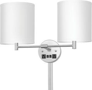 Corbel Double Wall Lamp with 2 Outlets