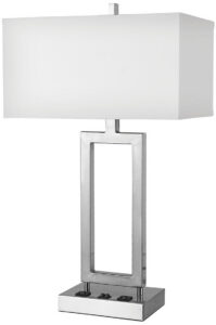 Gatsby Desk Lamp with 2 Outlets