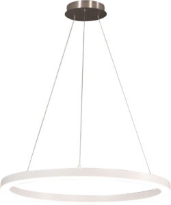 30″ White LED Ring Pendant