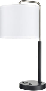 Valeria Single Table Lamp with 1 Outlet