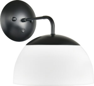 Matte Black Dome Nightstand Sconce