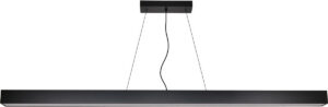 96″ Matte Black Linear Pendant Fixture