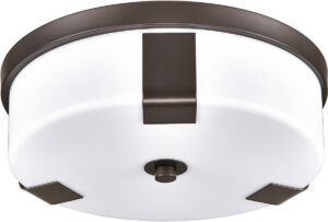 12″ Dark Bronze Segmented Flush Mount