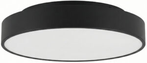 21″ Matte Black LED Flush Mount