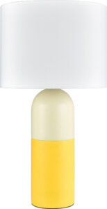 Two-Tone Cylinder Table Lamp, Yellow
