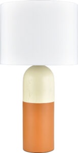Two-Tone Cylinder Table Lamp, Burnt Orange
