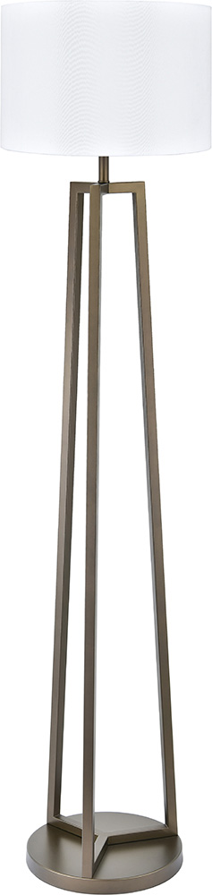 Floor lamp with dark bronze finish and modern design. Perfect for living rooms and offices.