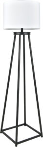 Black Geometric A-Frame Floor Lamp