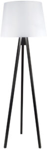 Espresso Wood Tripod Floor Lamp
