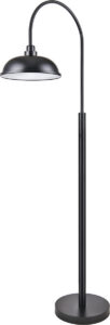Black Post-Style Floor Lamp
