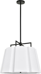 24″ Black Geometric Pendant