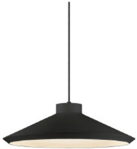 Black Flat Cone Pendant