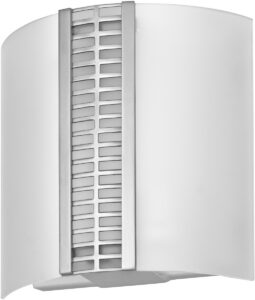 Brushed Nickel Square Wall Sconce with Frosted Glass Shade