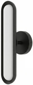 Matte Black Pill LED Wall Sconce