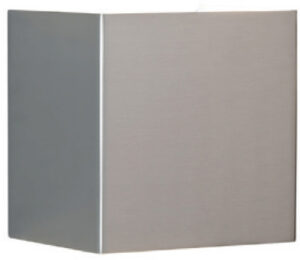 Brushed Chrome Cube LED Wall Sconce