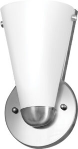 Brushed Nickel Cone Uplight Sconce