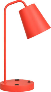 Supra Desk Lamp with 1 Outlet, USB-A & USB-C