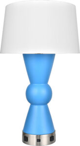 Colorblock Console Table Lamp, Navy Blue