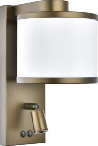 Dark Bronze Headboard Sconce with Reading Light