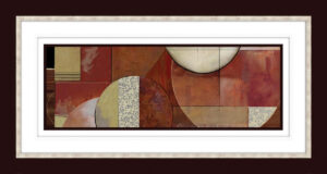 Circular Angles 46″W Artwork with Calisto Frame