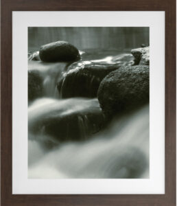 Terra III 12″W Artwork with Ipe Brown Frame