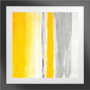 Lumos II 30″ Square Artwork with Black Frame