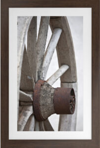 Vistas IV 24″W Artwork with Ipe Brown Frame