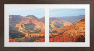 Vistas VI 45″W Artwork with Ipe Brown Frame
