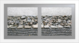 Tranquility VI 45″W Artwork with White Frame