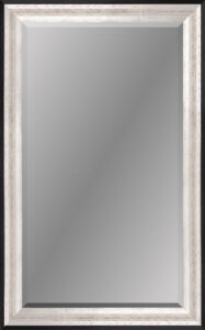Tuscany Silver/Black 28″W x 45″H Beveled Mirror