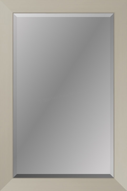 Elegant 24x36-inch antique silver beveled mirror for stylish decor.