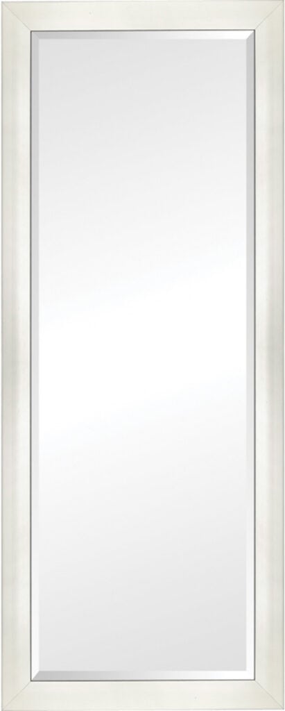 Full Length Silver Beveled Mirror for Elegant Decor.