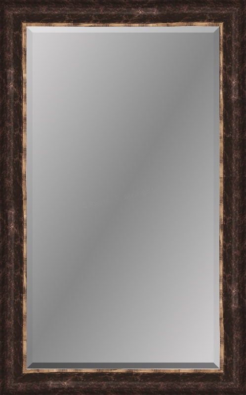 Beveled mirror by Startex Industries, perfect for modern interiors.