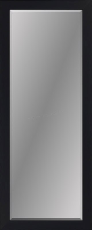 Fornari Black 24"W x 60"H beveled full-length mirror for elegant home decor.