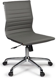 Ferrara Gray Mid Back Task Chair without Arms