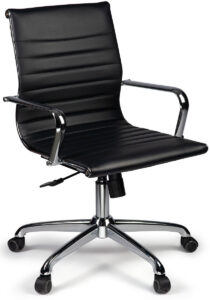 Ferrara Black Mid Back Task Chair with Arms