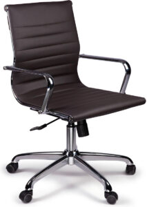 Ferrara Brown Mid Back Task Chair with Arms