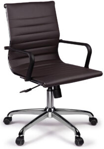 Ferrara Brown Mid Back Task Chair with Arms