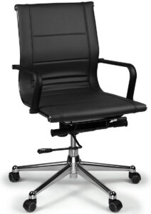 Florence Black Mid Back Task Chair with Arms
