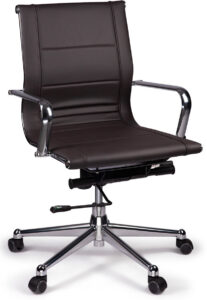 Florence Brown Mid Back Task Chair with Arms
