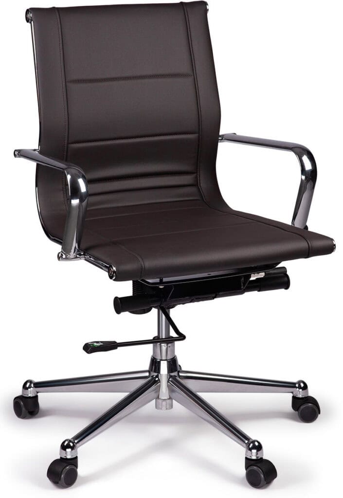 Mid Back Task Chair with Arms for Office Comfort.