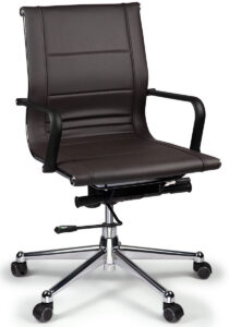 Florence Brown Mid Back Task Chair with Arms