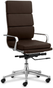 Madrid Brown High Back Task Chair with Arms