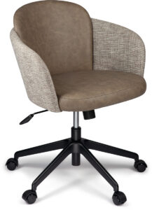 Two Tone Upholstered Tub Task Chair