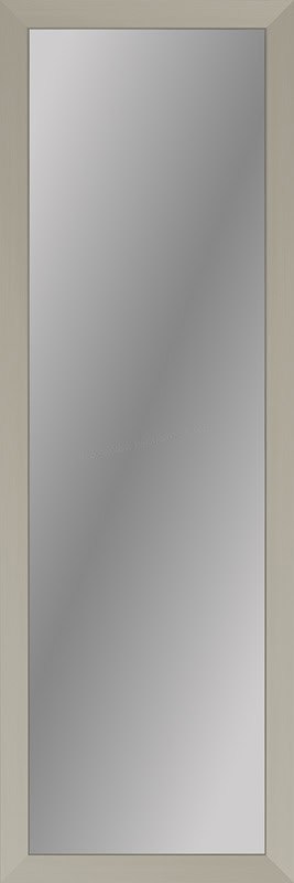 Fornari antique silver full-length mirror with non-beveled edges.