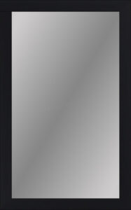 Fornari Black 28″W x 45″H Non-Beveled Mirror